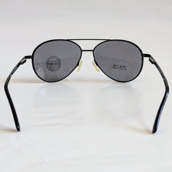 NWT Vintage 90's Aviator Metal Double Bridge Sport Sunglasses (D. Gunmetal) - Picture 4 of 5